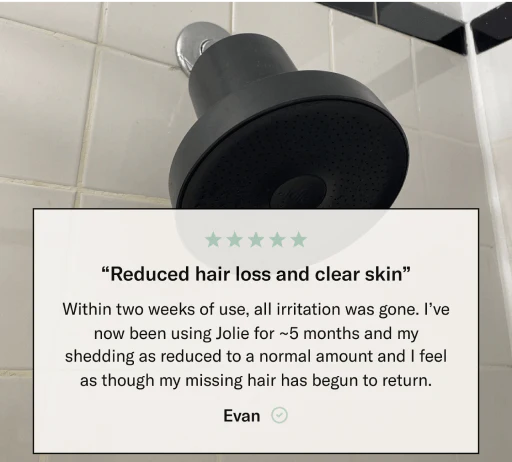 Jolie - The Filtered Showerhead (brushed steel)
