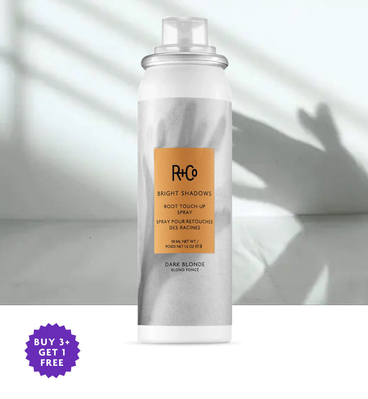 R+Co Bright Shadows Root Touch-up Spray DARK BLONDE