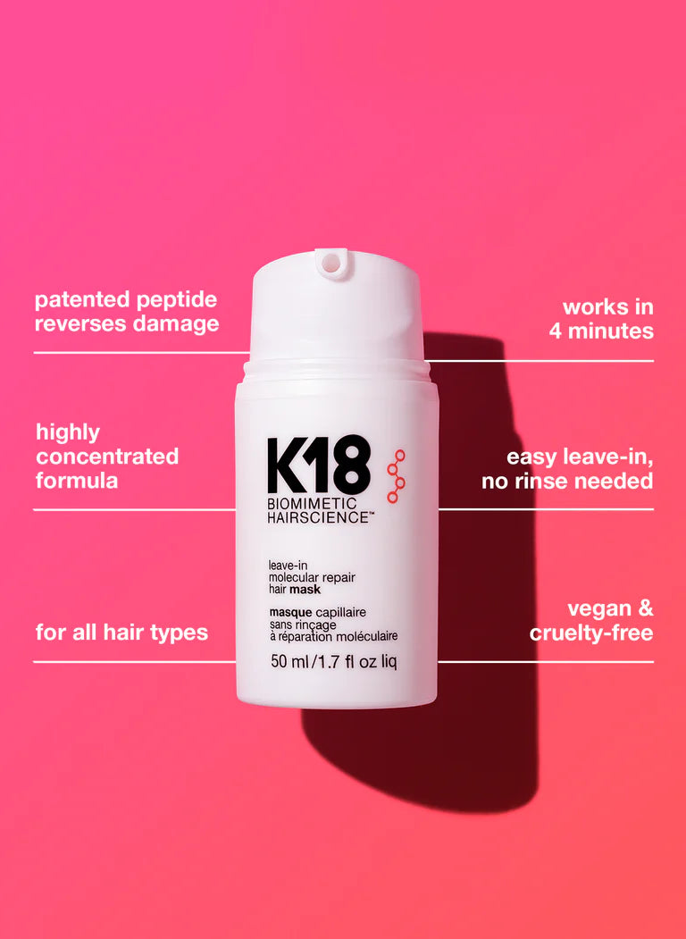 K18 leave-in molecular repair hair mask 50mL