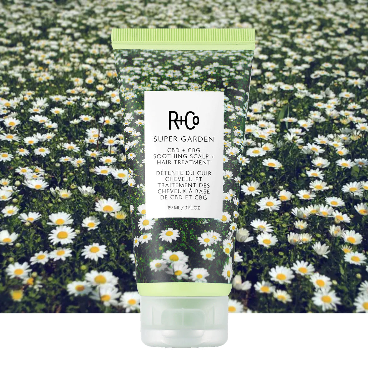 R+Co Super Garden CBD + CBG Soothing Scalp + Hair Treatment