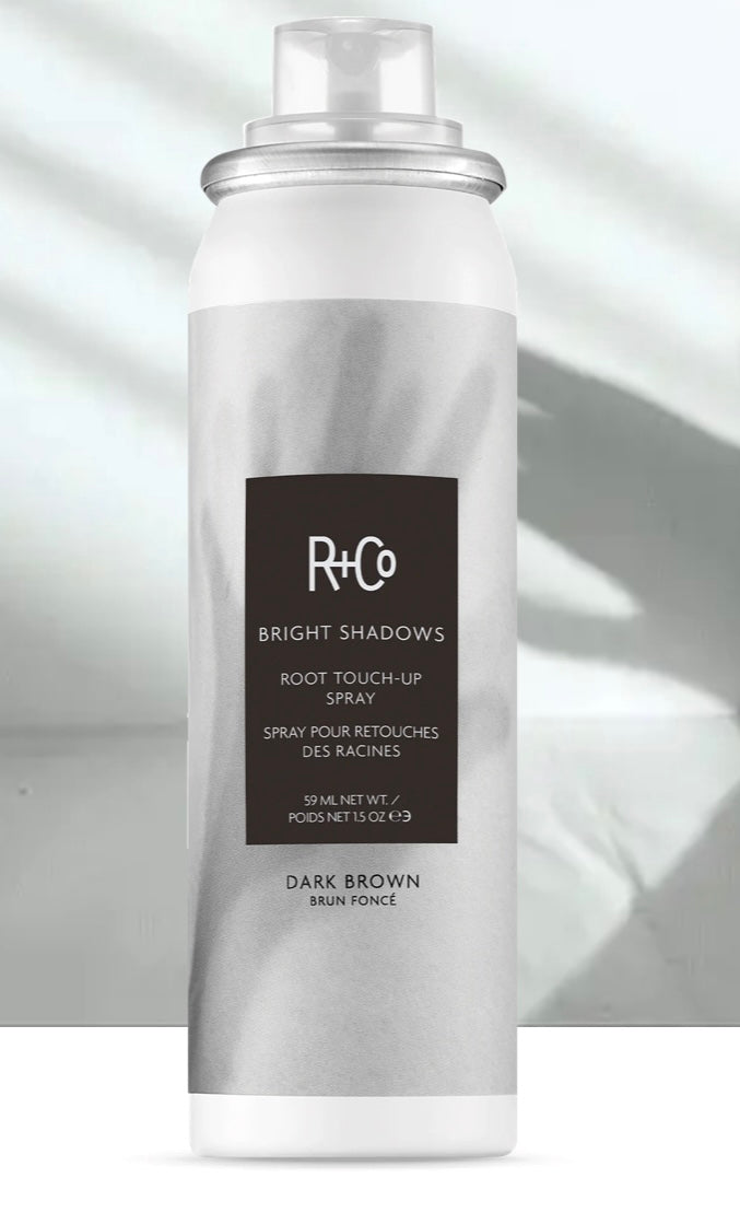 R+Co Bright Shadows Root Touch-Up Spray DARK BROWN