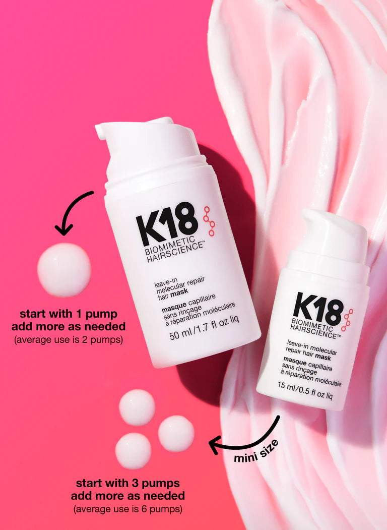 K18 mini leave-in molecular repair hair mask 15mL