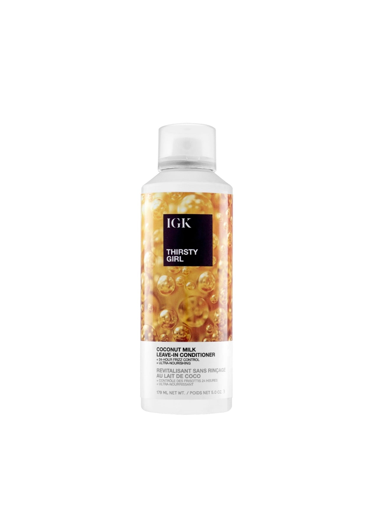 IGK Thirsty Girl coconut milk leave-in conditioner 24 hour frizz control