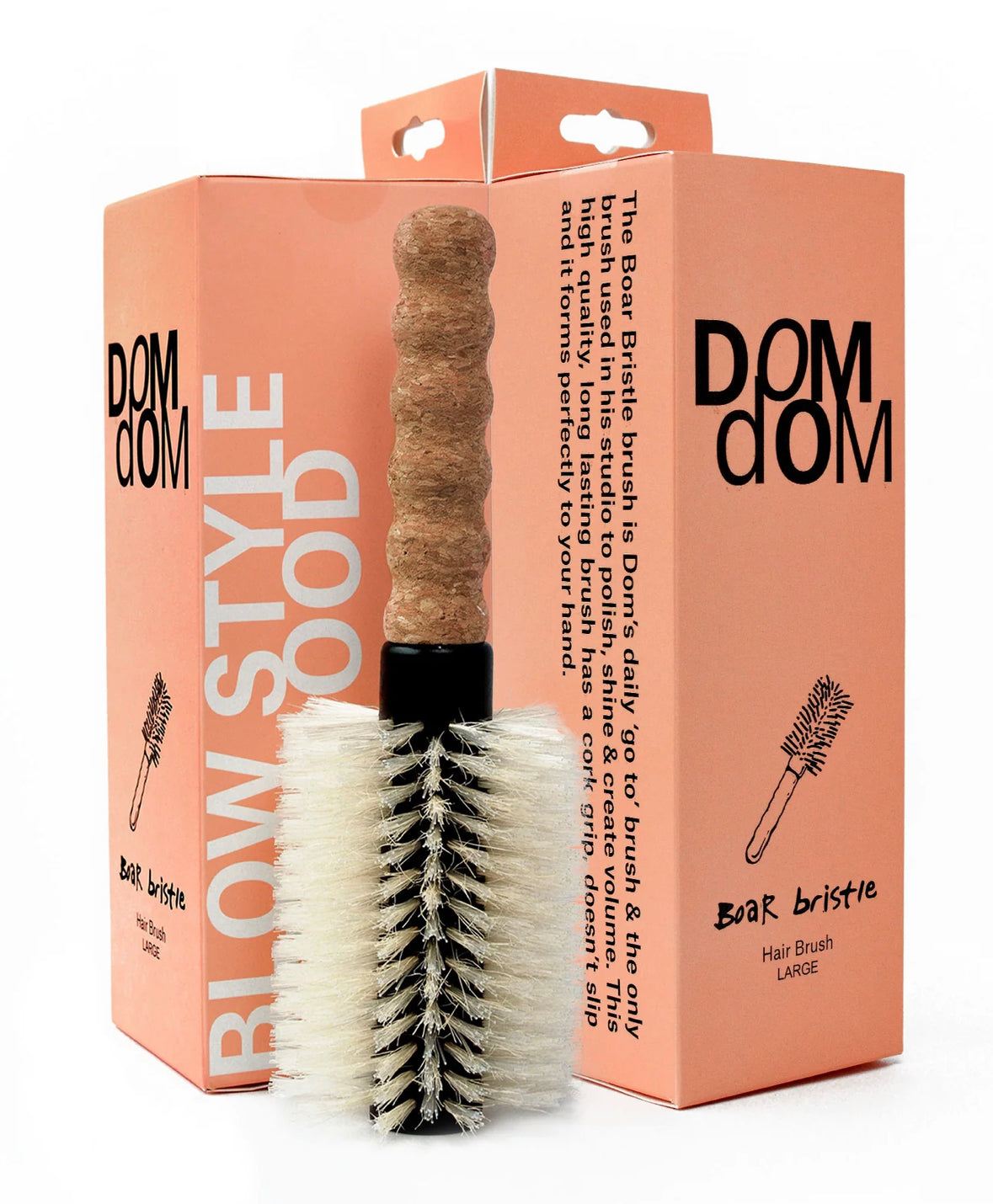 DomDom Large Boar Bristle Round Brush