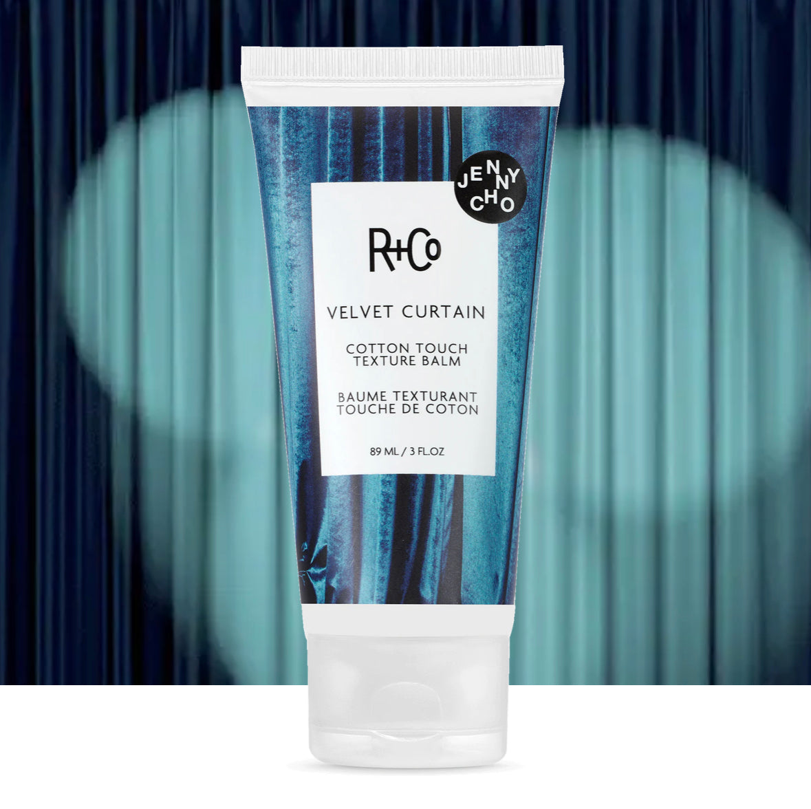 R+Co Velvet Curtain cotton touch texture balm