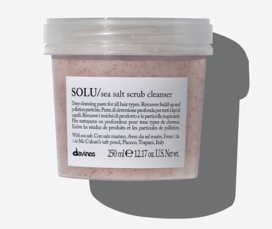 Davines SOLU/sea salt scrub cleanser