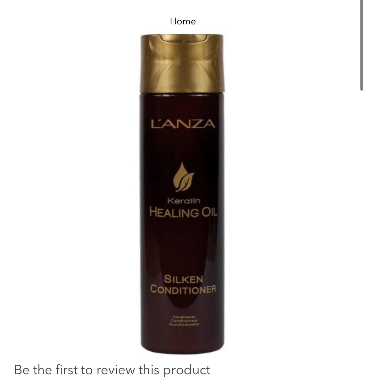 LANZA Keratin healing oil Lustrous Conditioner