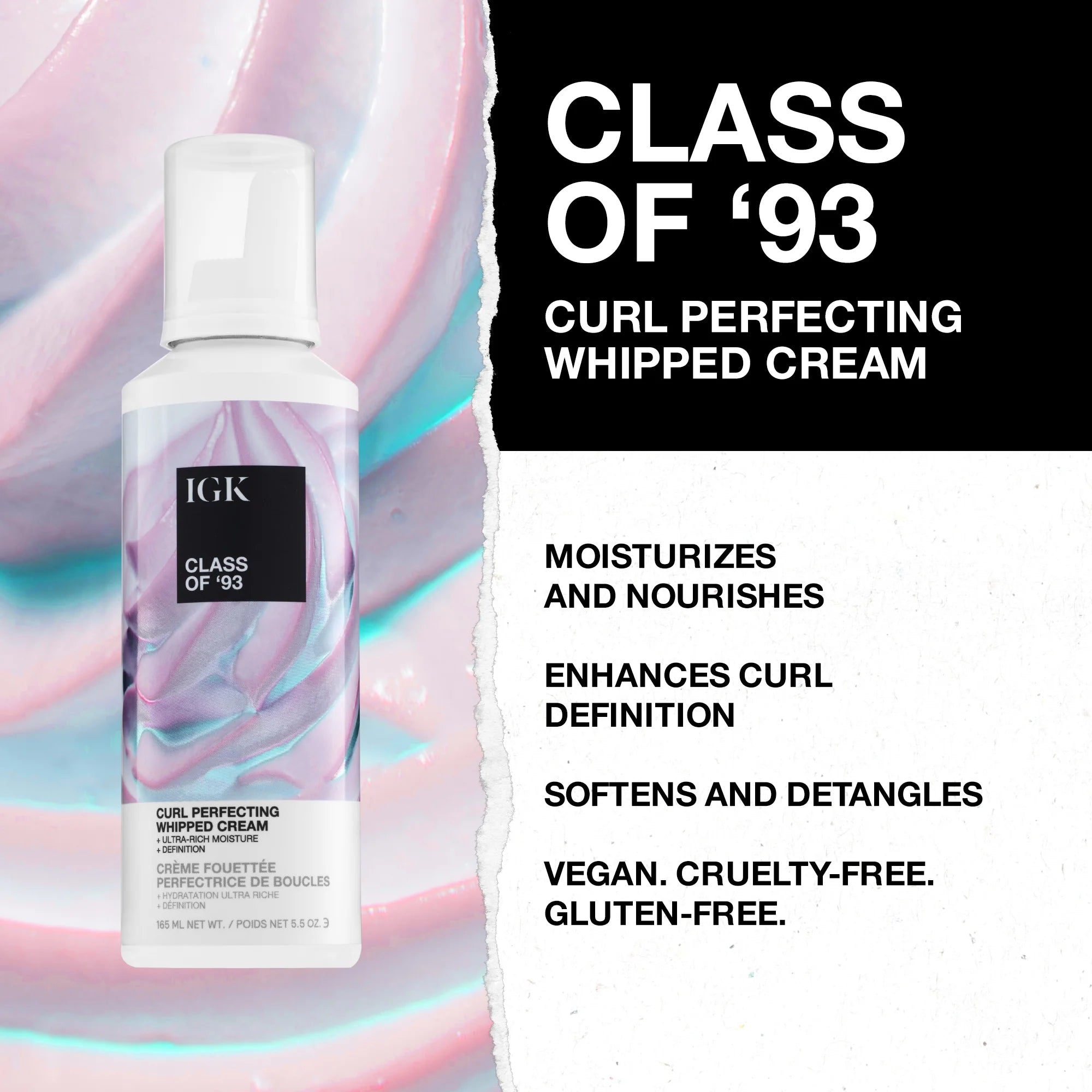 IGK Class of ‘93 Curl Perfecting Whipped Cream